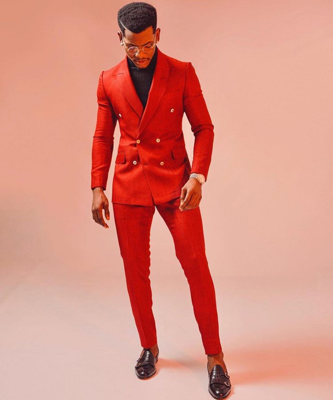 Red Double Breasted men Customized Wedding Tuxedos Plus Size Dinner Prom Party Blazer Suits  (Jacket+Pants)