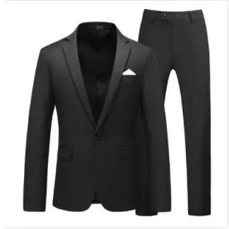 Traje formal rojo de 2 piezas para hombre, vestido de fiesta de boda, abrigo y pantalones, talla grande, negro, blanco y azul. 