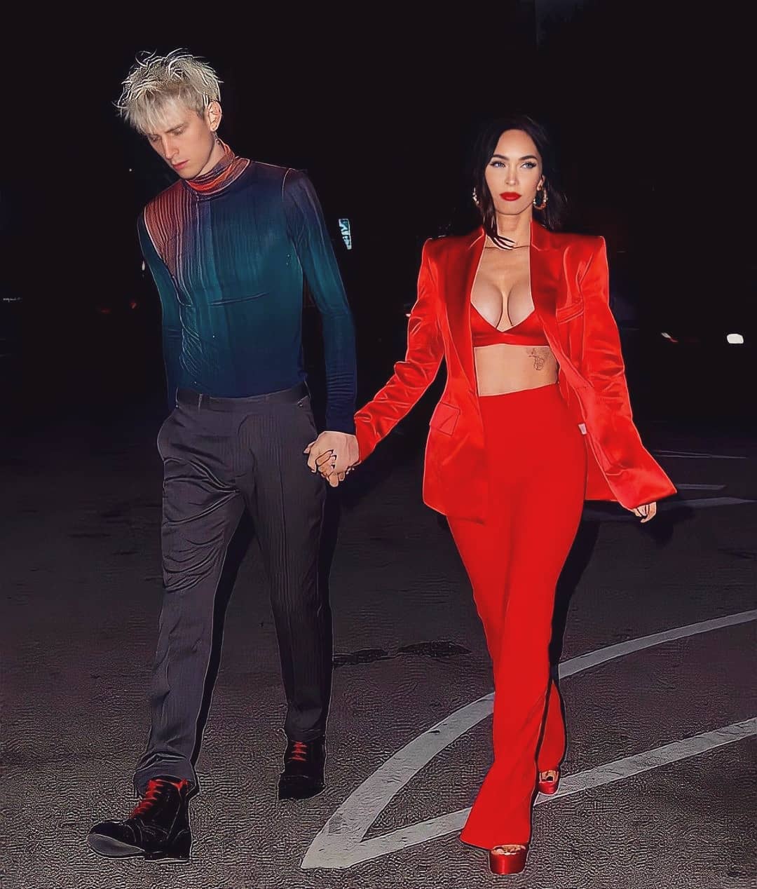 Red Prom Blazer Suits Slim Fit 2 Pieces Women Pants Suit Leisure Loose Ladies Club Party Wedding Outfit (Jacket+Pants)
