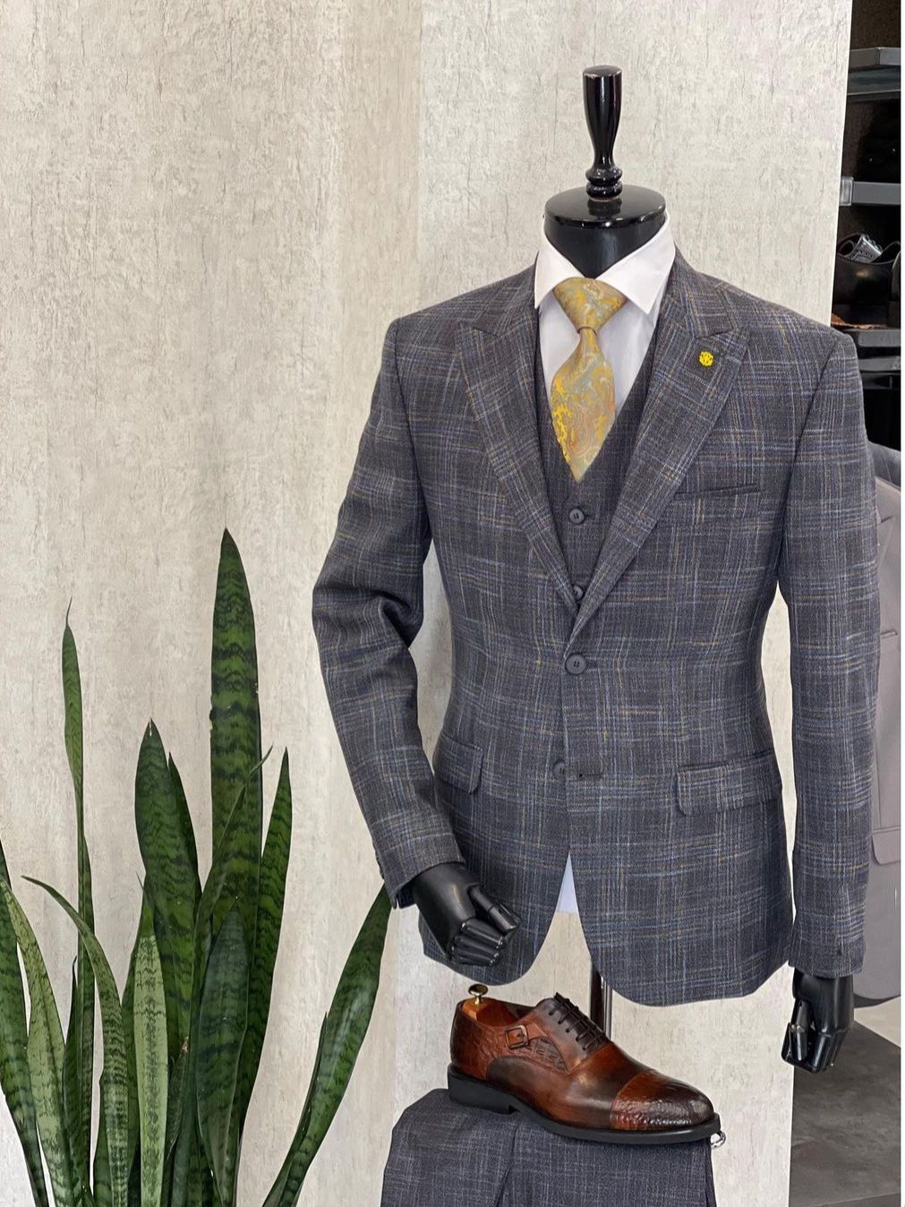 Nouveaux costumes de mariage classiques à rayures pour hommes, col à fermeture, smokings slim fit pour hommes, costume d'occasion de haute qualité fabriqué