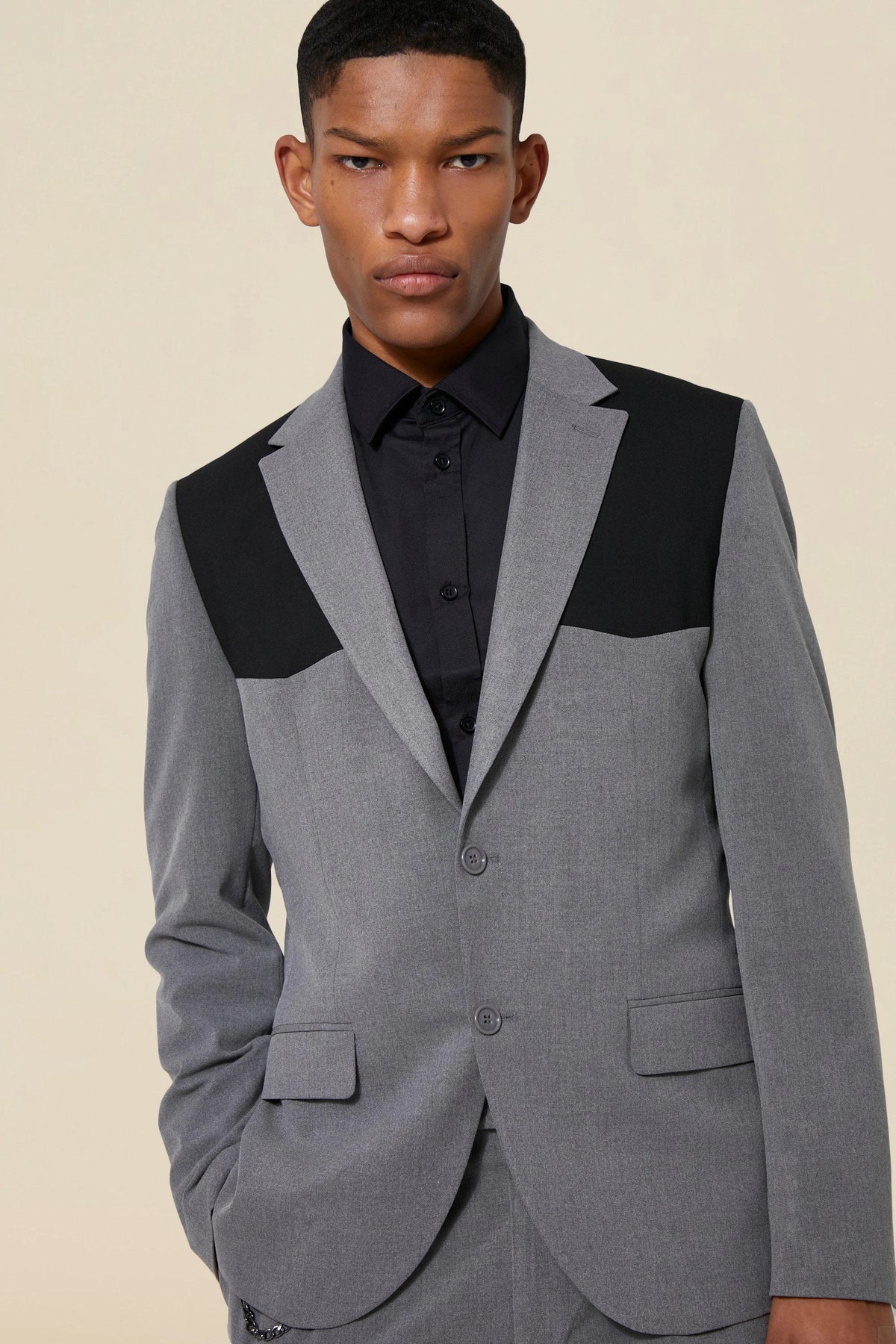 Trajes de hombre modernos a medida, 2 piezas, blazer, pantalón, botonadura sencilla, solapa de pico, empalmado, formal, para novio, corte entallado, personalizado, talla grande 