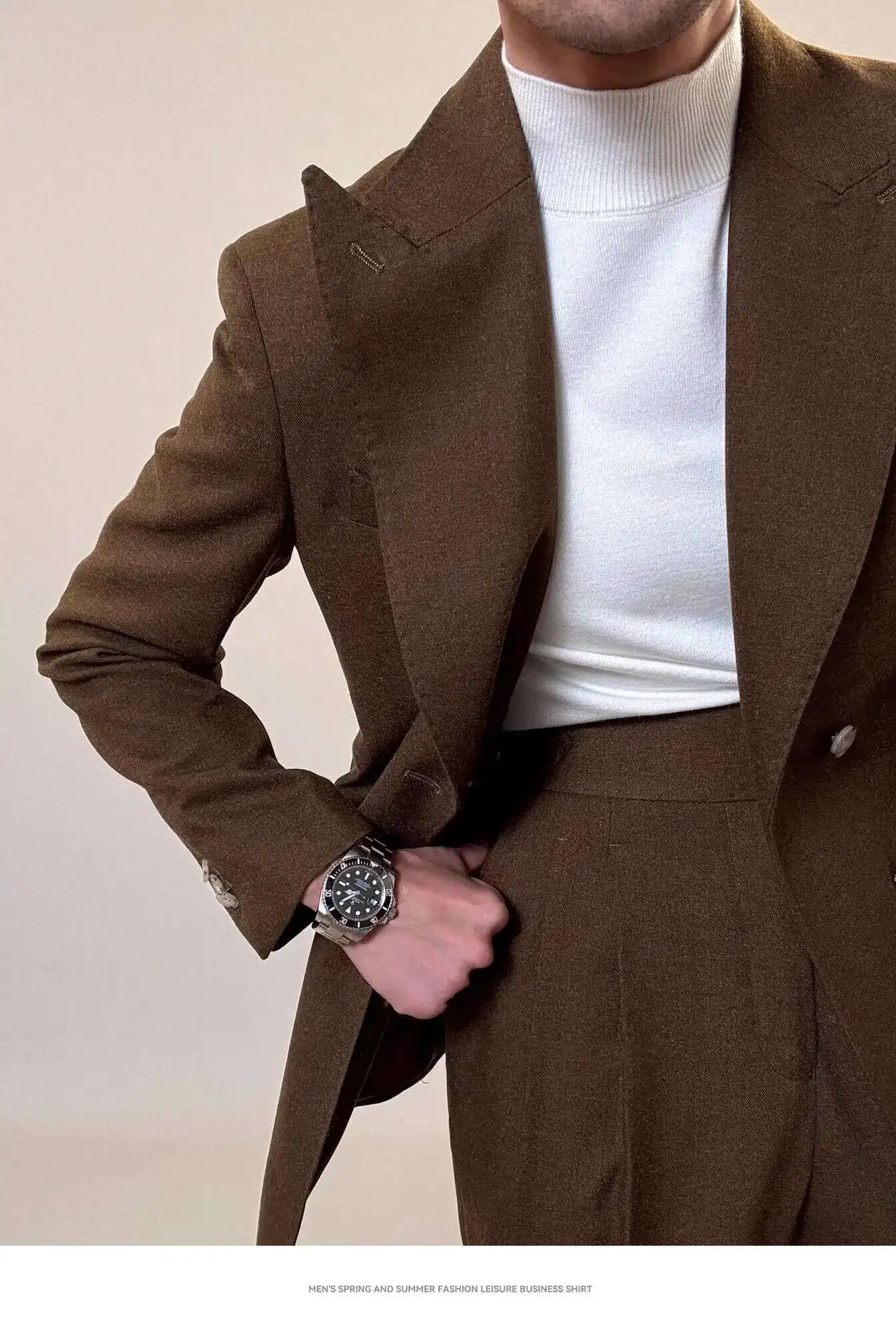 Casual Office Party Prom Costume Homme Men Tuxedo Suit Winter Business Dress Suit Wedding Suit for Men Versatile