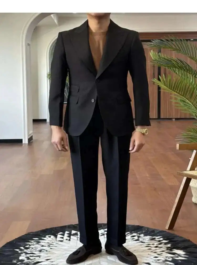Business Dress Suit Wedding Suit for Men Versatile Casual Office Party Prom Costume Homme Green Men Tuxedo Suit