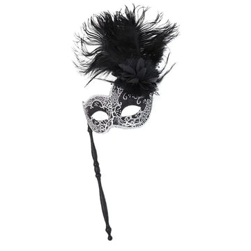 Christmas Mardi Gras Wedding Venetian Carnival Masquerade Halloween Party Feather Mask for Party Holiday Supply