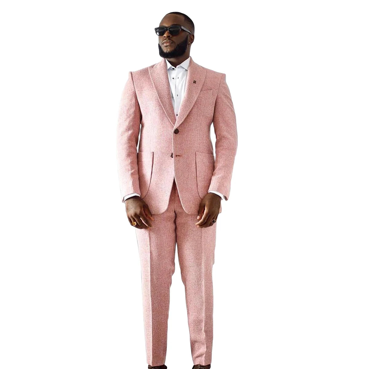 Autumn Luxury Wedding Suits for Men Peak Lapel Groom Wear Slim Fit Tuxedos Business Party Fall Winter 2 Pcs Coat Pants Customize