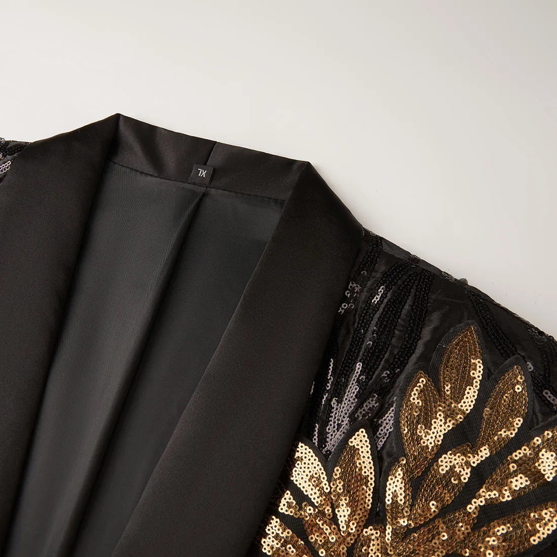 Traje de dos piezas con lentejuelas y calcomanías de posicionamiento para hombre, para banquete de boda, cantante, vestido, top y pantalones 
