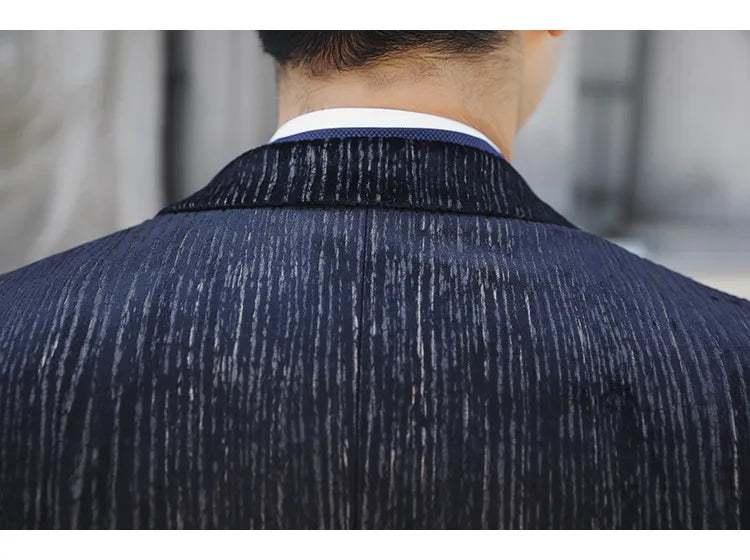 Men's Business Casual Suit Suit Three-piece Suit Small Western Fit Young Men's Wedding Dress