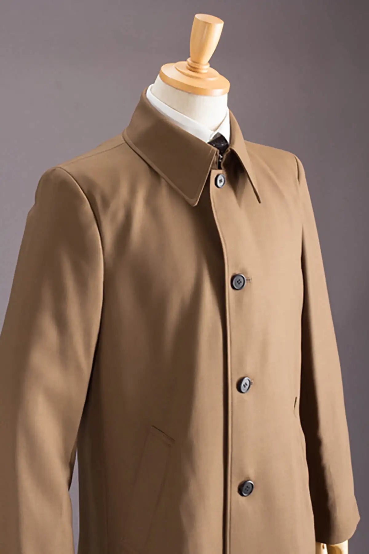 Classic Men Overcoat Single Breasted Detachable Cape Winter Warm Men’s Suit Coat Woolen Blend Wedding Business Customized