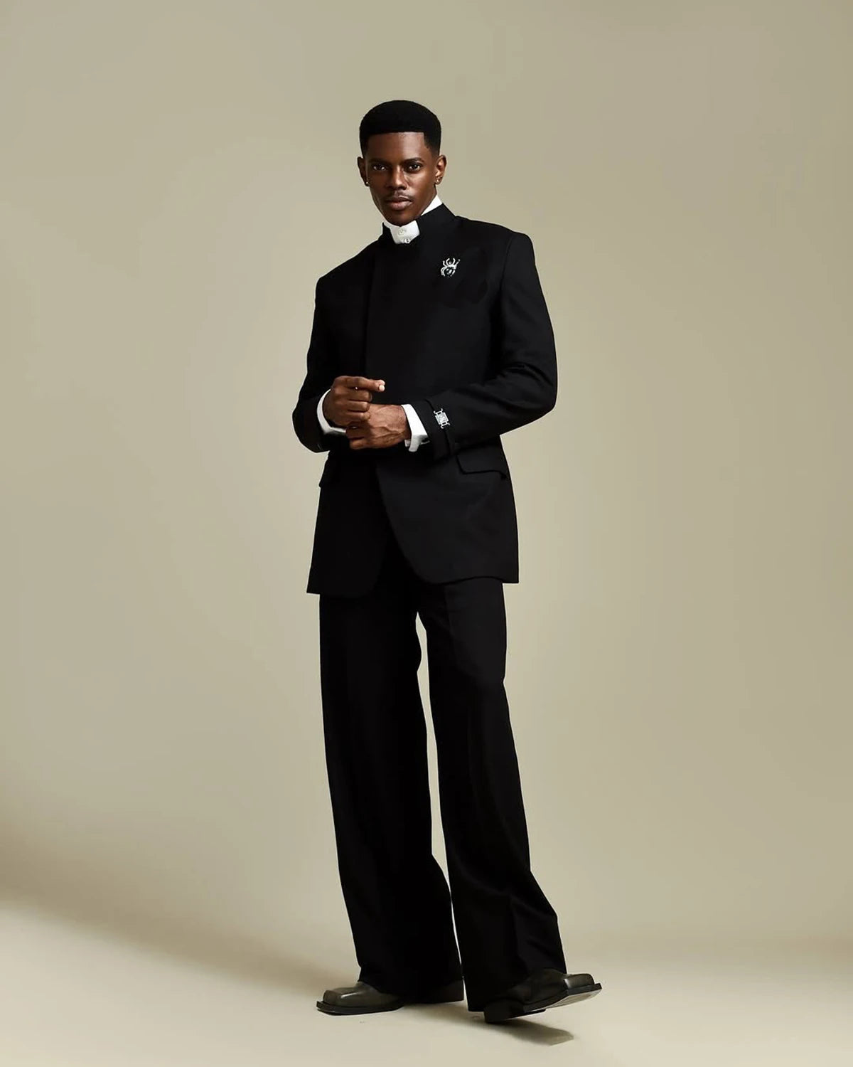 Simple Men Suits Tailor-Made 2 Pieces Standard Lapel Jacket Blazer One Breasted Groom Evening Party Customized Coat Pants