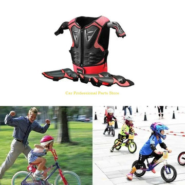 Children for Protection Vest Motorcycle Kids Suit ATV Dirt Bike Chest Spine Knee Elbow Pad Skiing