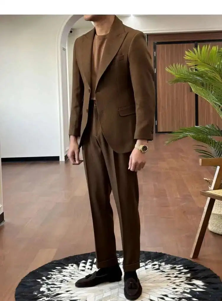 Business Dress Suit Wedding Suit for Men Versatile Casual Office Party Prom Costume Homme Green Men Tuxedo Suit