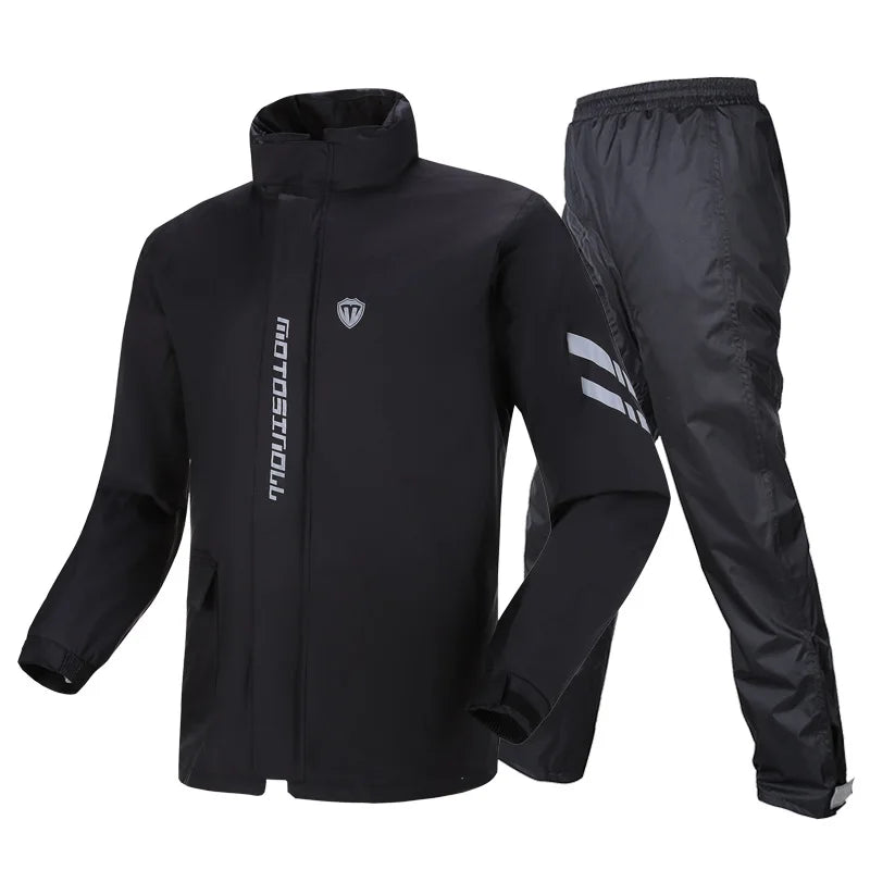 Motorcycle Raincoat Suit Men Outdoor Rainwear Fishing Waterproof Jumpsuit Ultrathin Rain Coat Cycling Hiking Gear and Shoe Cover