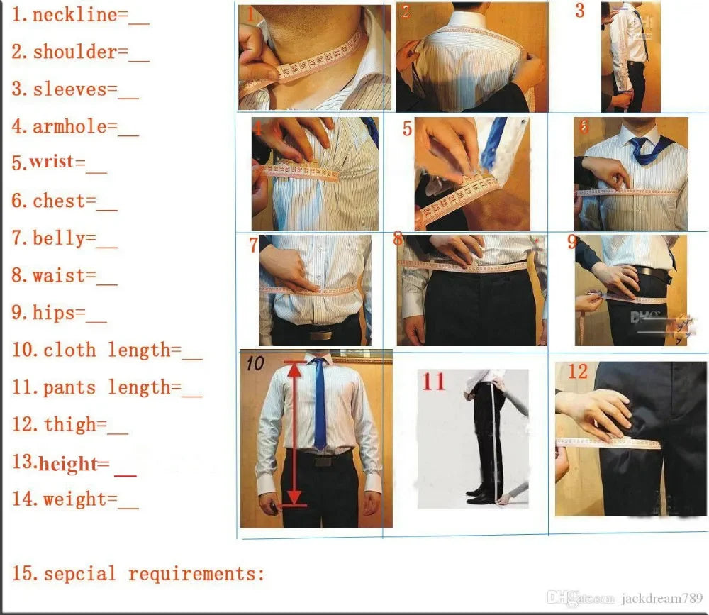 Unique Wedding Tuxedo for Slim Fit Men Suits 2 Pcs Peaked Lapel with Buckle Party Groom Business Blazer Custom Jacket Pants
