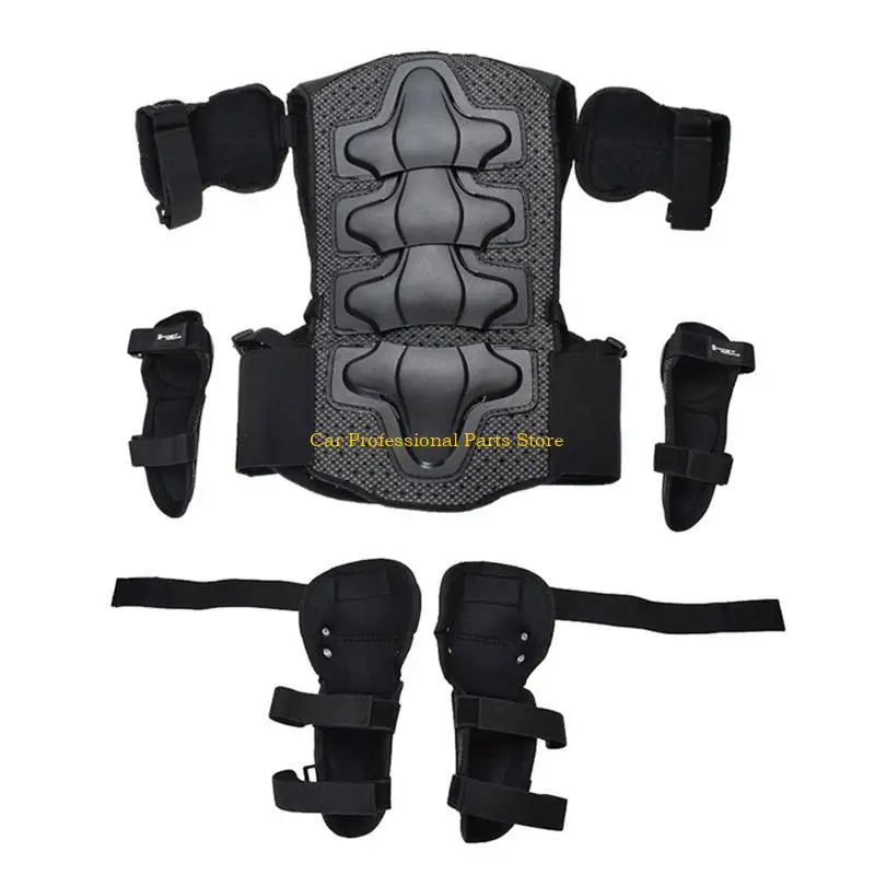 Children for Protection Vest Motorcycle Kids Suit ATV Dirt Bike Chest Spine Knee Elbow Pad Skiing