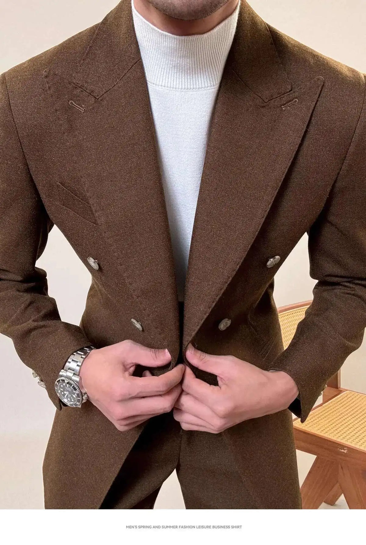 Casual Office Party Prom Costume Homme Men Tuxedo Suit Winter Business Dress Suit Wedding Suit for Men Versatile