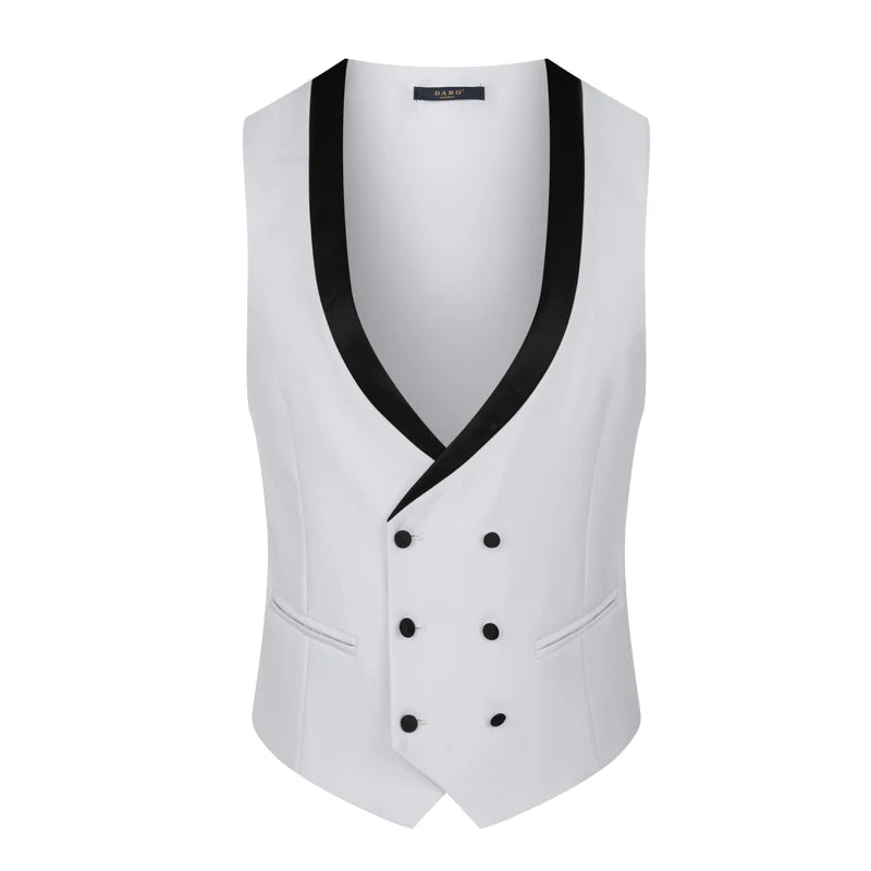 High-grade Light Luxury Mens Suits Set 3 Pieces, Wedding Host Banquet Performance Party Blazer Dress with Pants Vest