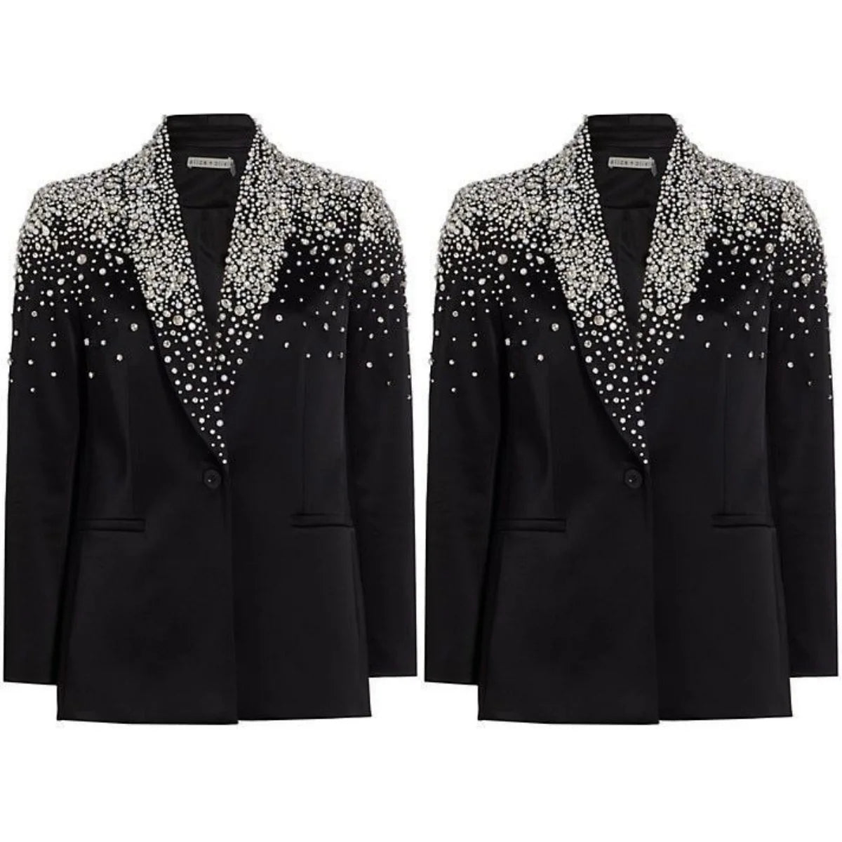 Stylish Wedding Tuxedos Beaded Crystal Shawl Lapel 1 Pcs Men Jacket Classic One Button Evening Party Prom Blazers Customized