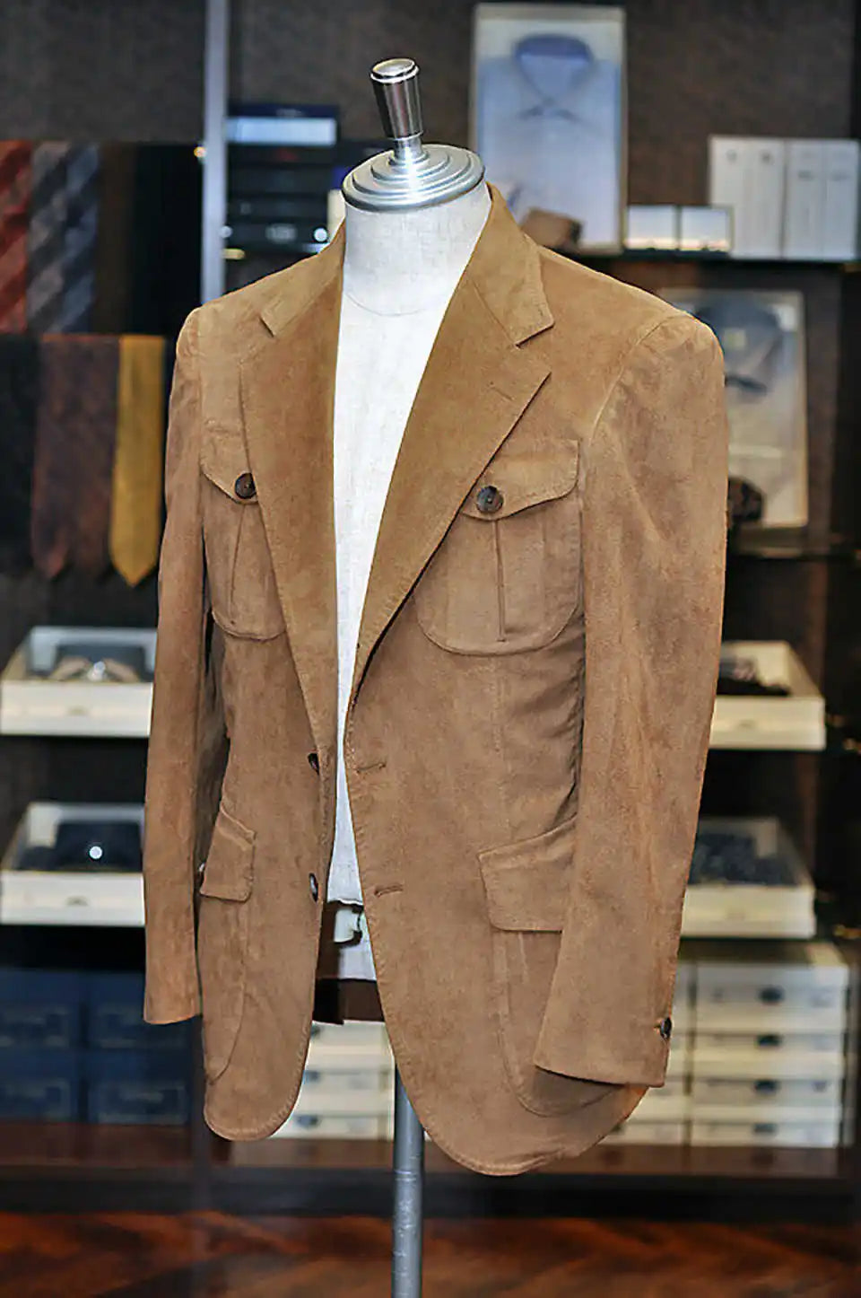 Classic Chamois Men's Blazer for Wedding Shawl Lapel Suede Tuxedos Prom Business Only Jacket Terno Masculinos Customized