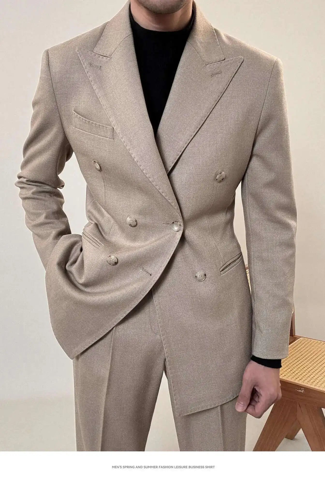 Casual Office Party Prom Costume Homme Men Tuxedo Suit Winter Business Dress Suit Wedding Suit for Men Versatile