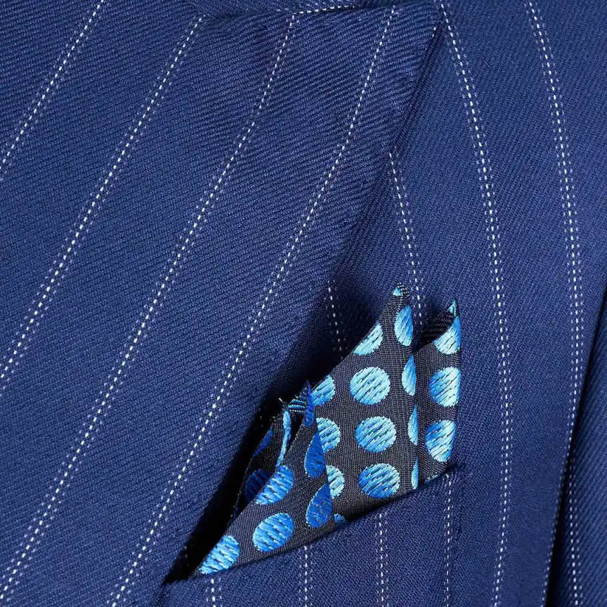 Business Blue Wedding Tuxedos 2 Piece Set Jacket Pants Peaked Lapel Men Suit Formal Trim Groom Wear Party Suits Customized