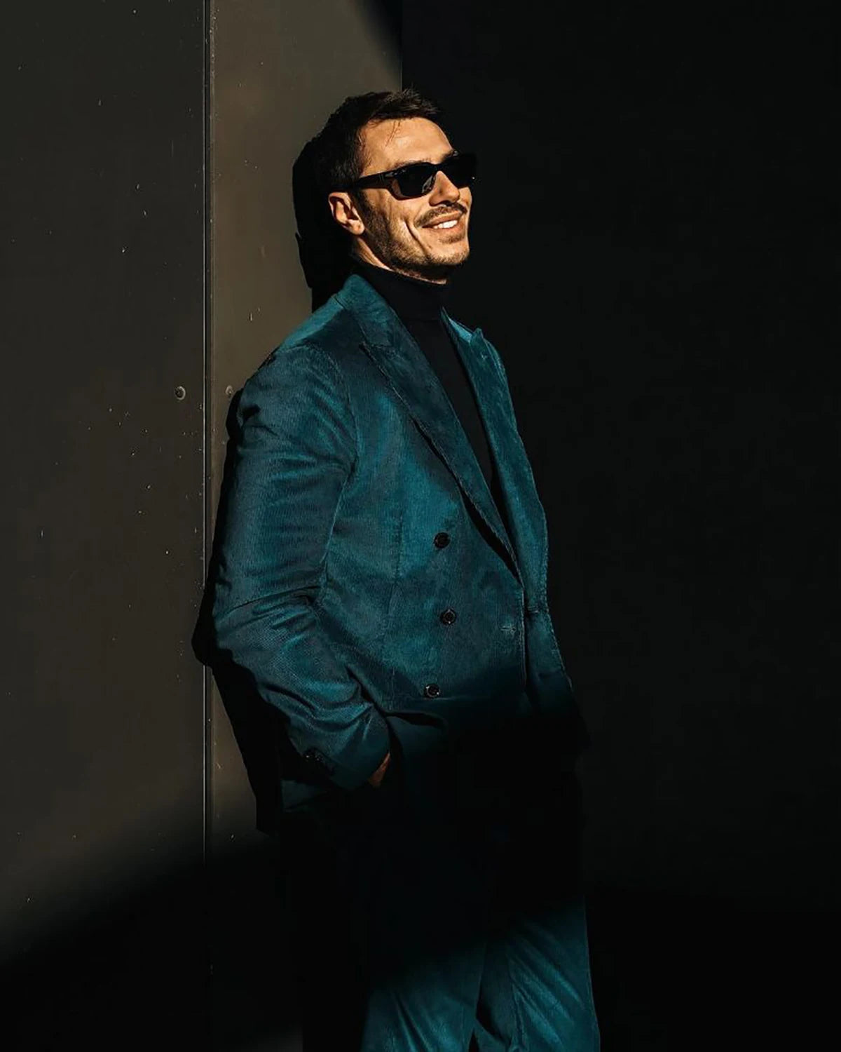 Costume de mariage en velours côtelé pour homme, smoking de fête sur mesure, 2 pièces, veste, pantalon, blazer, costume de chanteur de fête