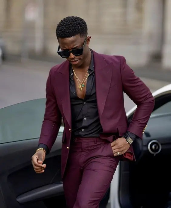 Costume 2 pièces pour homme, dernière conception, ensemble veste décontractée à 2 boutons, pantalon, smoking de mariage formel, coupe slim, blazer