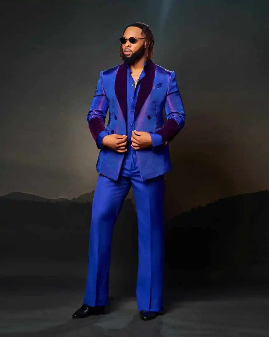 Modern Wedding Suits for Groom Shawl Lapel Double Breasted Tuxedos Evening Party Prom 2 Pcs Jacket Pants Customized