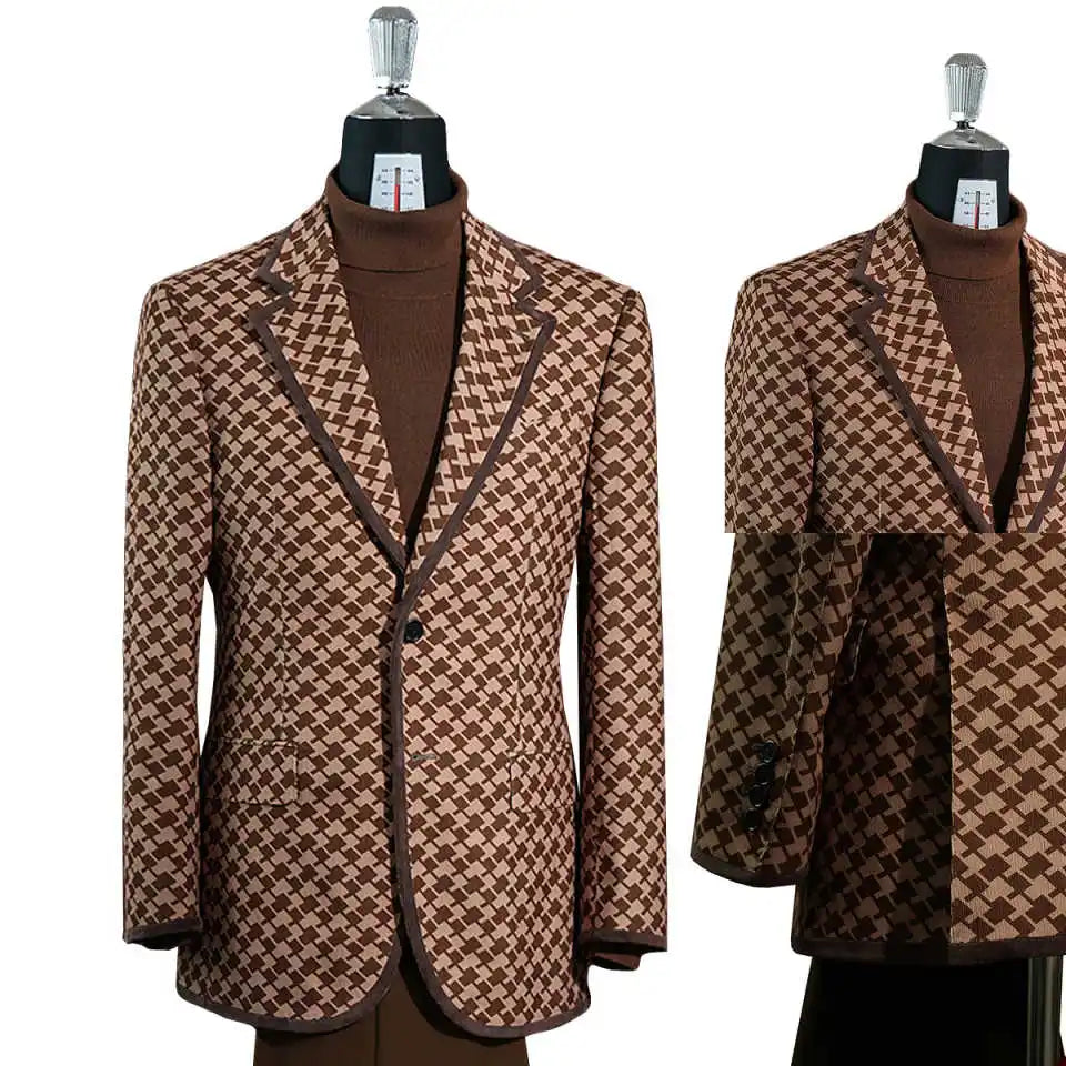 Fashion Wedding Suits for Men Notched Lapel Tuxedos Single Breasted 2 Pcs Jacket with Pants Groom Wear Customized Business