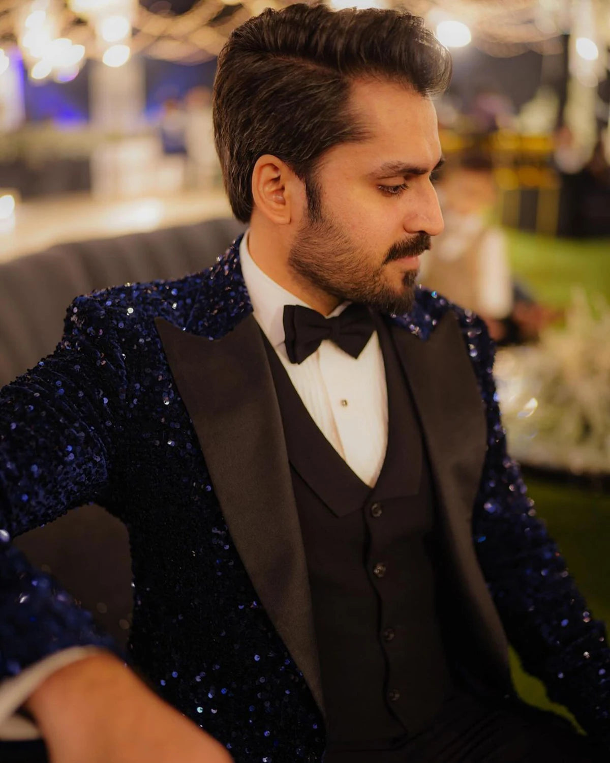 Costume de mariage à paillettes pour homme, confortable, 3 pièces, sur mesure, pour marié, garçon d'honneur, occasions formelles, taille personnalisée