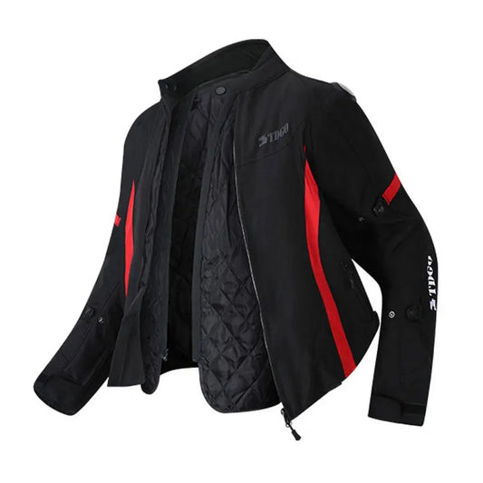 Men Motorcycle Jacket Waterproof Four Season Motorbike Overcoat Pants Reflective Riding Jackets Windproof Suits Removable Lining