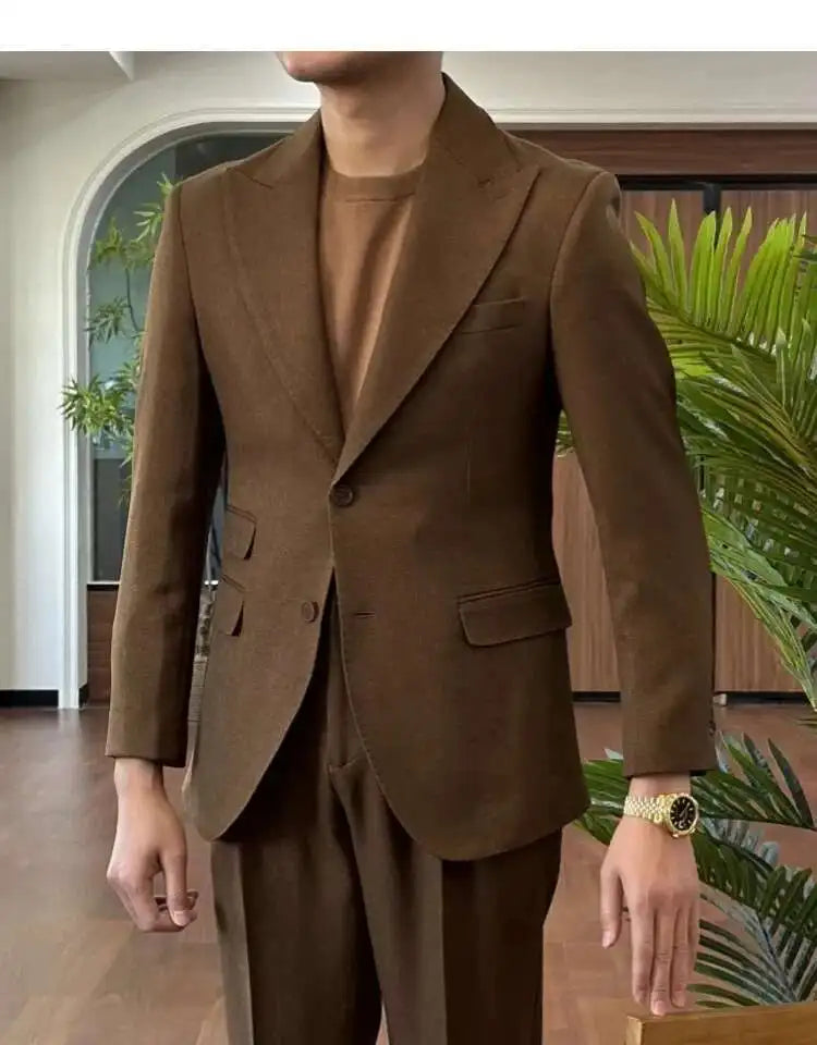 Business Dress Suit Wedding Suit for Men Versatile Casual Office Party Prom Costume Homme Green Men Tuxedo Suit