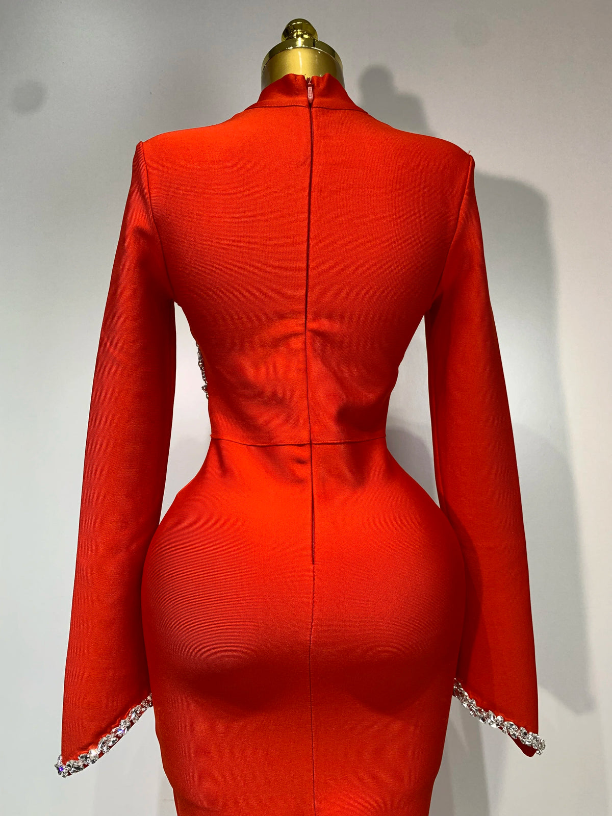 Women Sexy Long Sleeve Diamonds Maxi Long Bodycon Bandage Dress Celebrity Elegant Evening Party Luxury Birthday Dresses