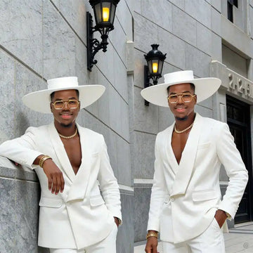 Elegant Wedding Tuxedos 2 Pcs Jacket Pants Groom Suit Single Breasted Shawl Lapel Evening  Party Outfits Customized