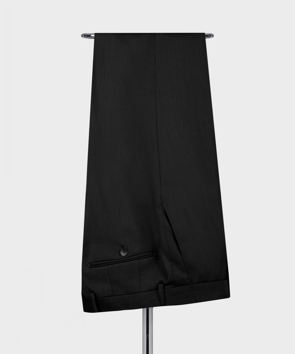 Costume de mariage de luxe noir pour homme, 2 pièces, blazer, pantalon, croisé, tenue de soirée, robe de bal 