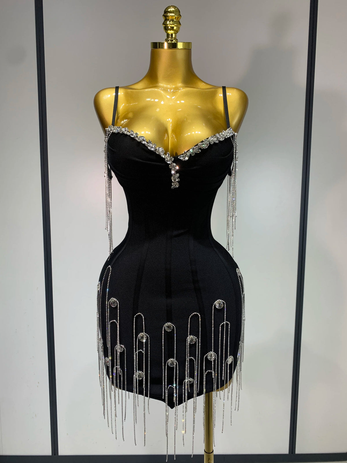 Women Sexy Backless Spaghetti Strap Bodycon Sleeveless Bandage Dress Elegant Prom Gown Club Evening Party Birthday Dresses