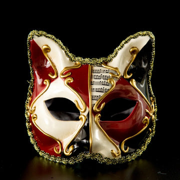 Venetian Ball Upper Half Face Masquerade Mask Halloween Theme Party Cat Cosplay Mask Dance Makeup Props
