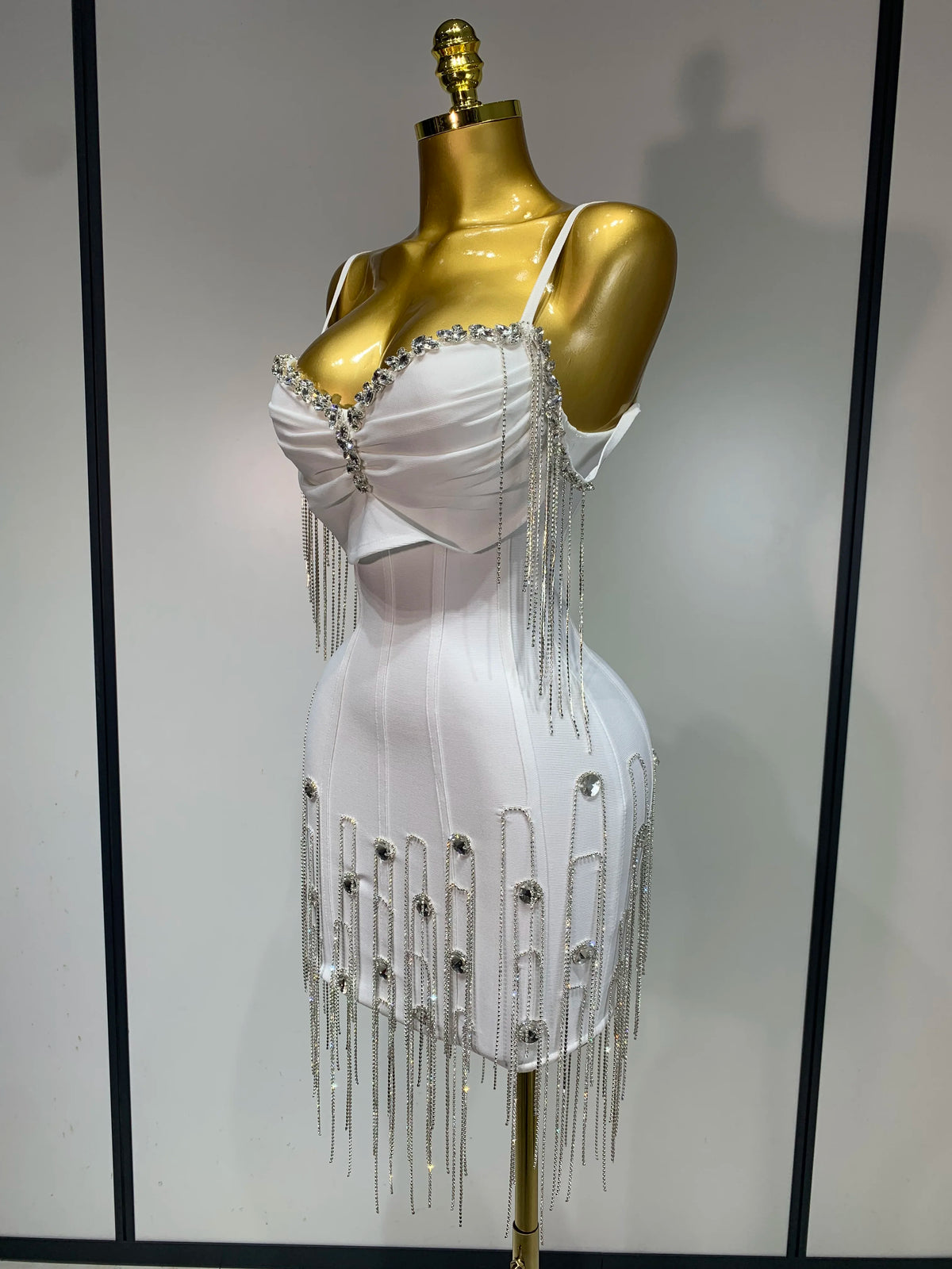 Women Sexy Backless Spaghetti Strap Bodycon Sleeveless Bandage Dress Elegant Prom Gown Club Evening Party Birthday Dresses