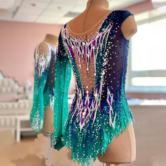 Customized Figure Skating Performance Dress, Grading Exam, Coasten Customized Stage Performance Costume