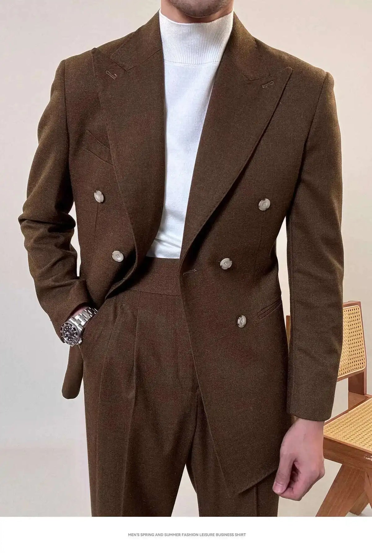 Traje informal de oficina, fiesta, graduación, esmoquin para hombre, traje de negocios de alta calidad, traje de boda para hombre, versátil