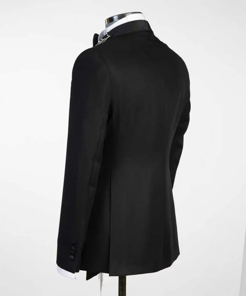 Velvet Wedding Tuxedos 1 Pcs Jacket Peaked Lapel Men Suits Fashion Single Breasted Groom Wear Party Suit Customized