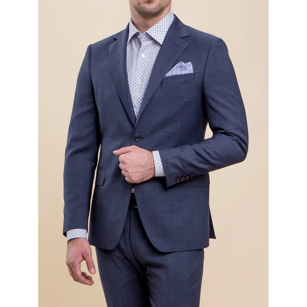 Trajes para hombre, moda, solapa con muesca, dos botones, blazer masculino, elegante, informal, formal, esmoquin de boda, traje de 2 piezas, corte entallado, personalizado