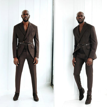 Fashion Show Men Suit Zipper Style New Jacket Comfortable Slim Fit 2-Pieces Tailor-Made Groom Formal Occasions Size Customized