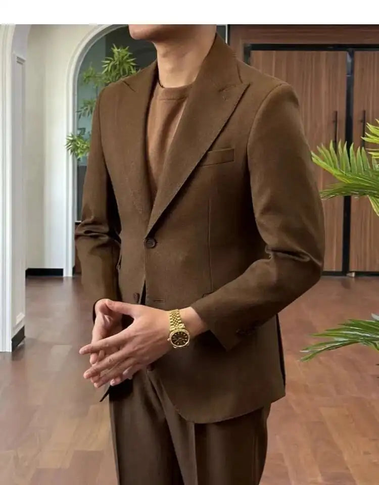 Business Dress Suit Wedding Suit for Men Versatile Casual Office Party Prom Costume Homme Green Men Tuxedo Suit