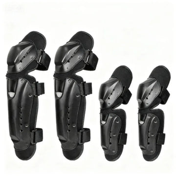 Men's All-Season Off-Road Motorcycle Protective Gear Set (4-Piece): Racing & Motorcycle Equipment with Long Knee Guards