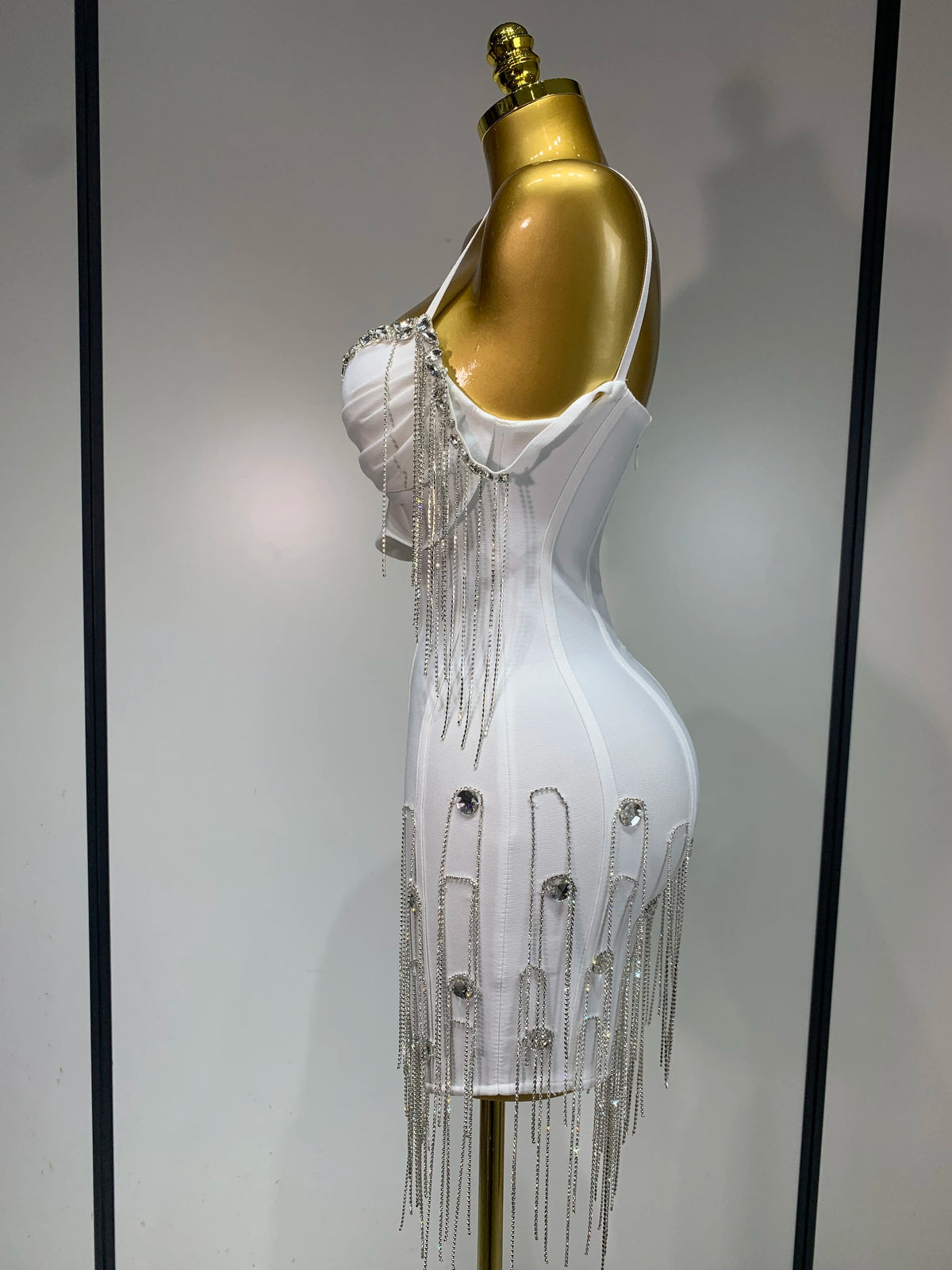 Women Sexy Backless Spaghetti Strap Bodycon Sleeveless Bandage Dress Elegant Prom Gown Club Evening Party Birthday Dresses