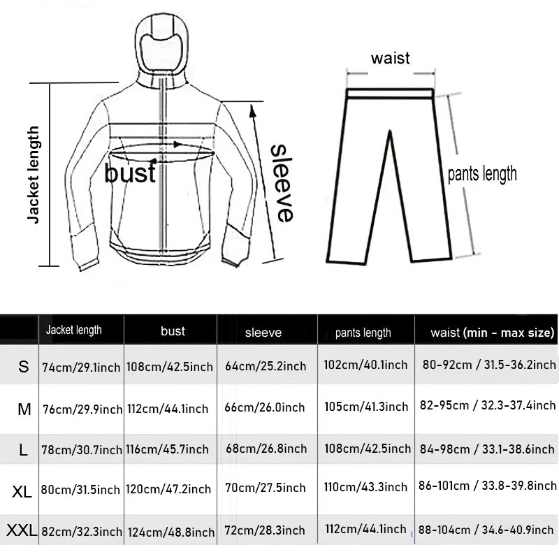 Motorcycle Raincoat Suit Men Outdoor Rainwear Fishing Waterproof Jumpsuit Ultrathin Rain Coat Cycling Hiking Gear and Shoe Cover