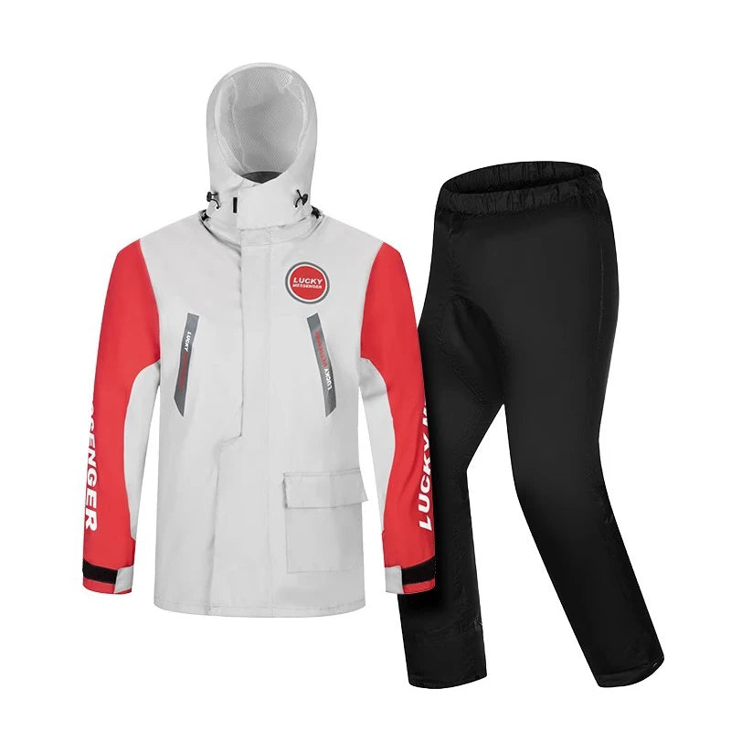Motorcycle Raincoat Men Suit Rainstorm Split Waterproof Pants Portable Set Biker Durable Daily Soft Rain Coat for Outdoor Riding