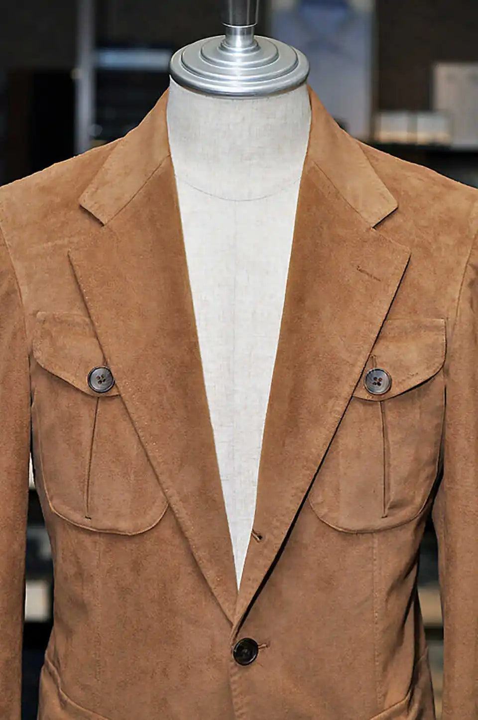 Classic Chamois Men's Blazer for Wedding Shawl Lapel Suede Tuxedos Prom Business Only Jacket Terno Masculinos Customized
