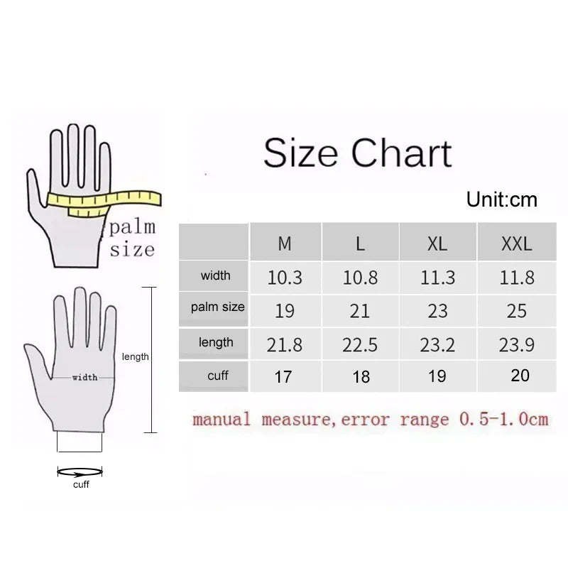 Winter Warm Carbon Motorcycle Gloves Riding Racing Guantes Touch Screen Men's Motorcross Equipment