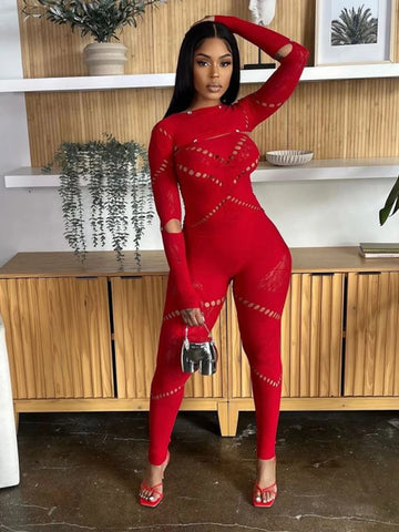 Combinaison moulante et sexy pour femme, avec strass, ajourée, élastique, tenue de soirée, idéale pour le fitness ou l'entraînement